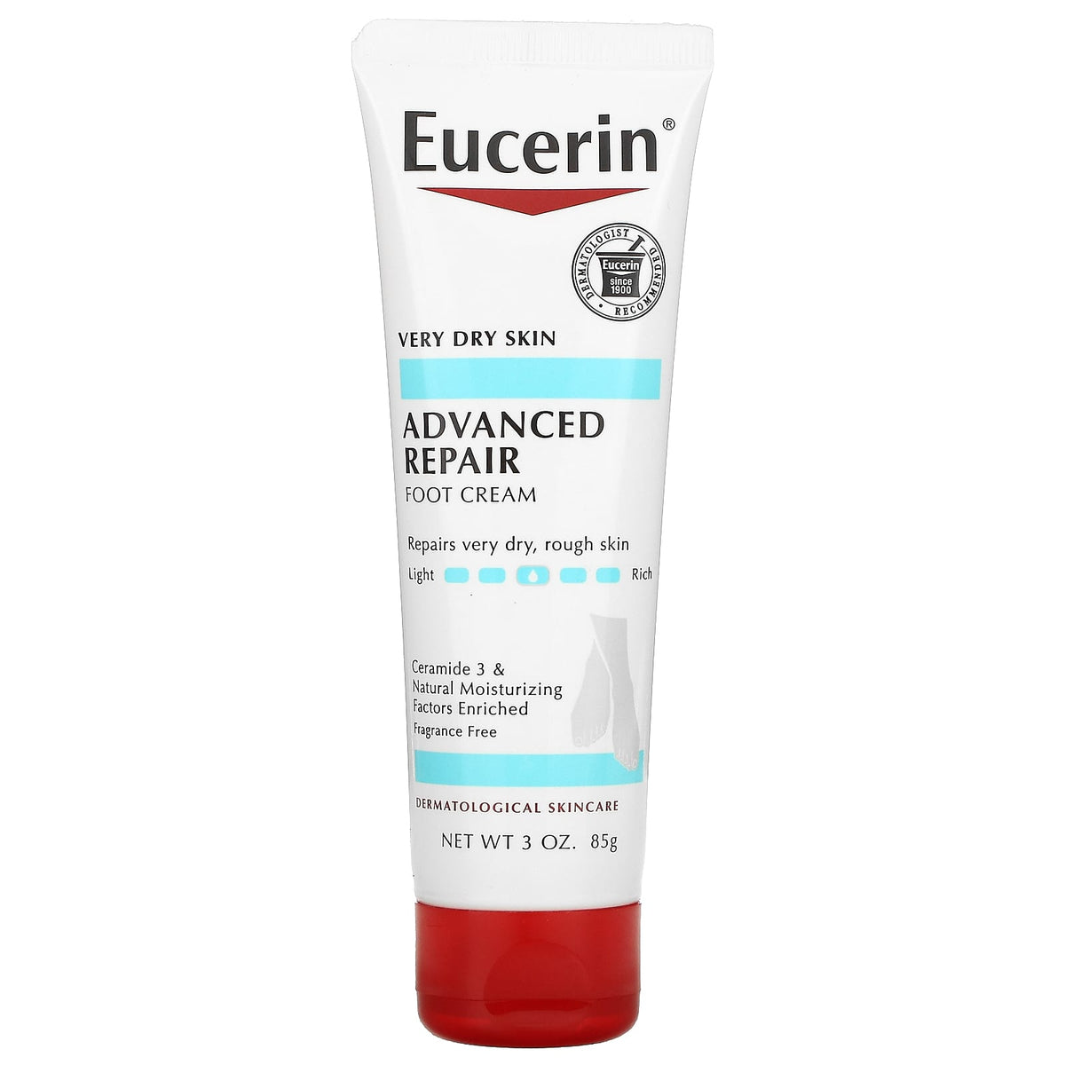 Eucerin Advanced Repair Foot Creme Fragrance Free (85g) Eucerin