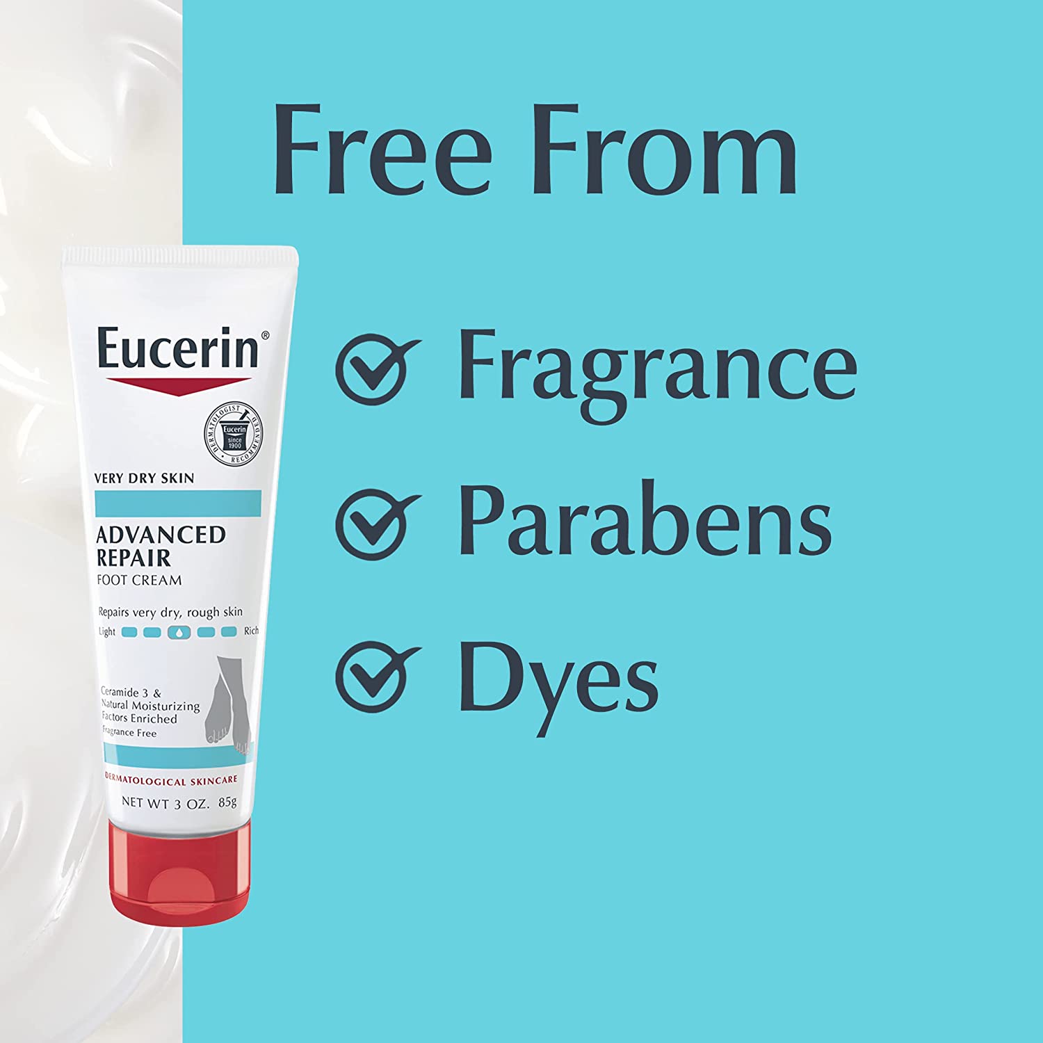 Eucerin Advanced Repair Foot Creme Fragrance Free (85g) Eucerin