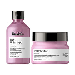 L'Oreal Professionnel Combo Liss Unlimited Shampoo 300ml & Hair Mask 250gm for frizzy hair, Serie Expert L'Oréal Professionnel