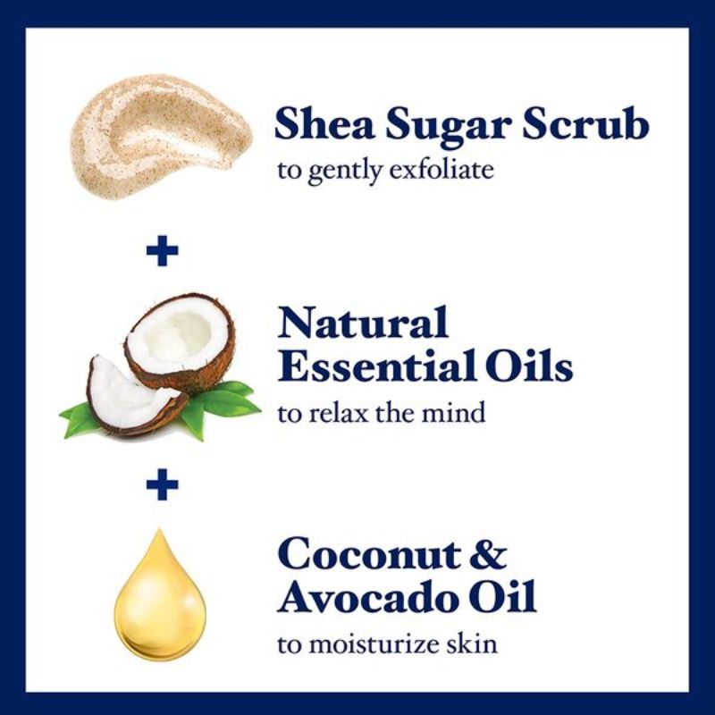 Dr Teal's Shea Sugar Body Scrub With Coconut Oil & Essential Oils (538g) Beautiful