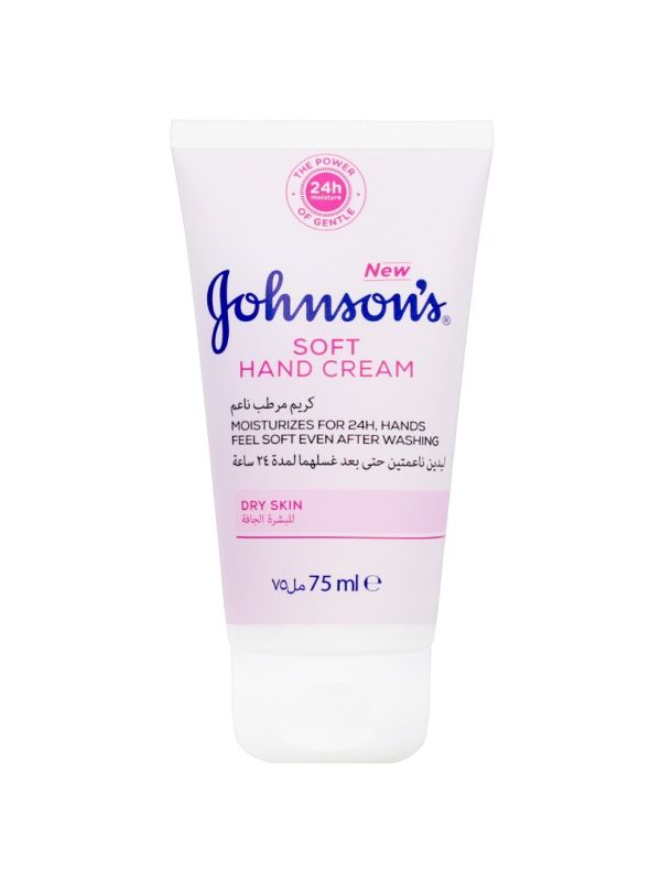 Johnson's Hand Cream 24 HOUR Moisture, (75 ml) Beautiful