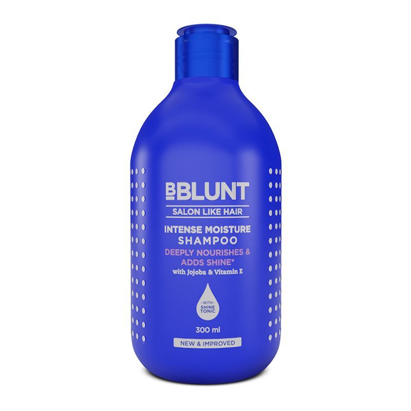 BBlunt Intense Moisture Shampoo With Jojoba And Vitamin E For Dry & Frizzy Hair (300ml) BBlunt