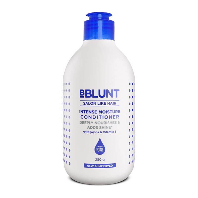 BBlunt Intense Moisture Conditioner With Vitamin E & Jojoba For Dry & Frizzy Hair (250g) BBlunt