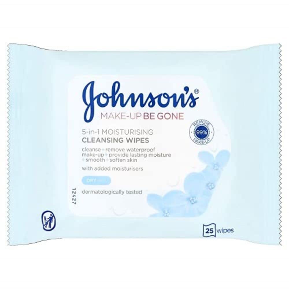Johnson's Face Care Makeup Be Gone Moisturising (25 Wipes) Beautiful