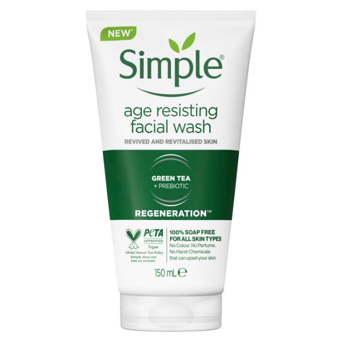 Simple Regeneration Age Resisting Facial Wash (150 ml) Beautiful