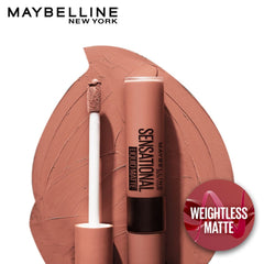 Maybelline New York Sensational Liquid Matte Lipstick- NU01 Bare It All (7 ml) Beautiful