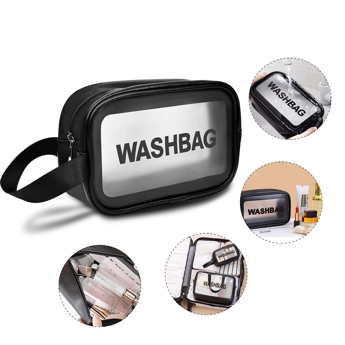 Washbag Makeup Travel Pouch, Cosmetic Bag, Travel kit Pouch for