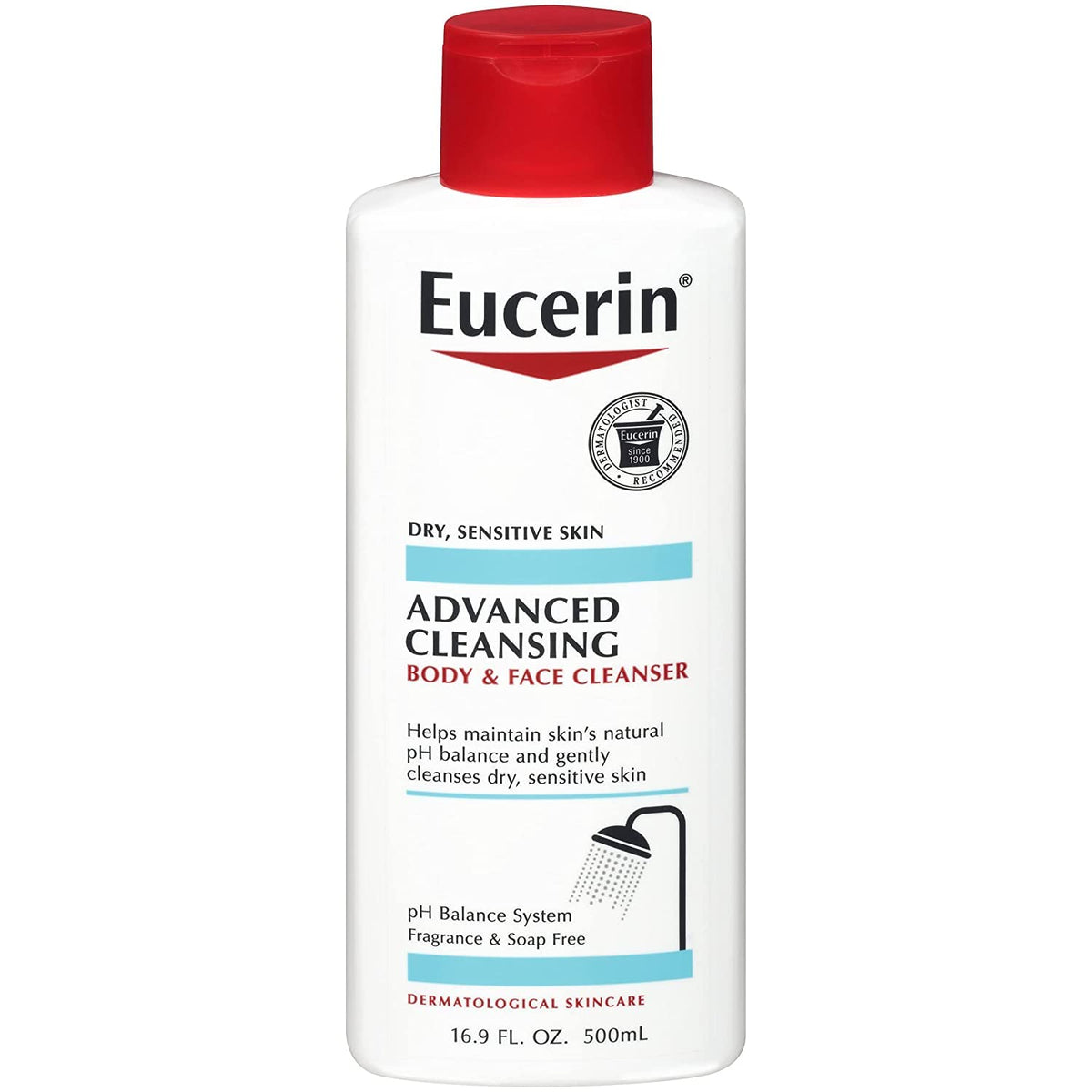 Eucerin Advanced Cleansing Body and Face Cleanser (500 ml) Eucerin