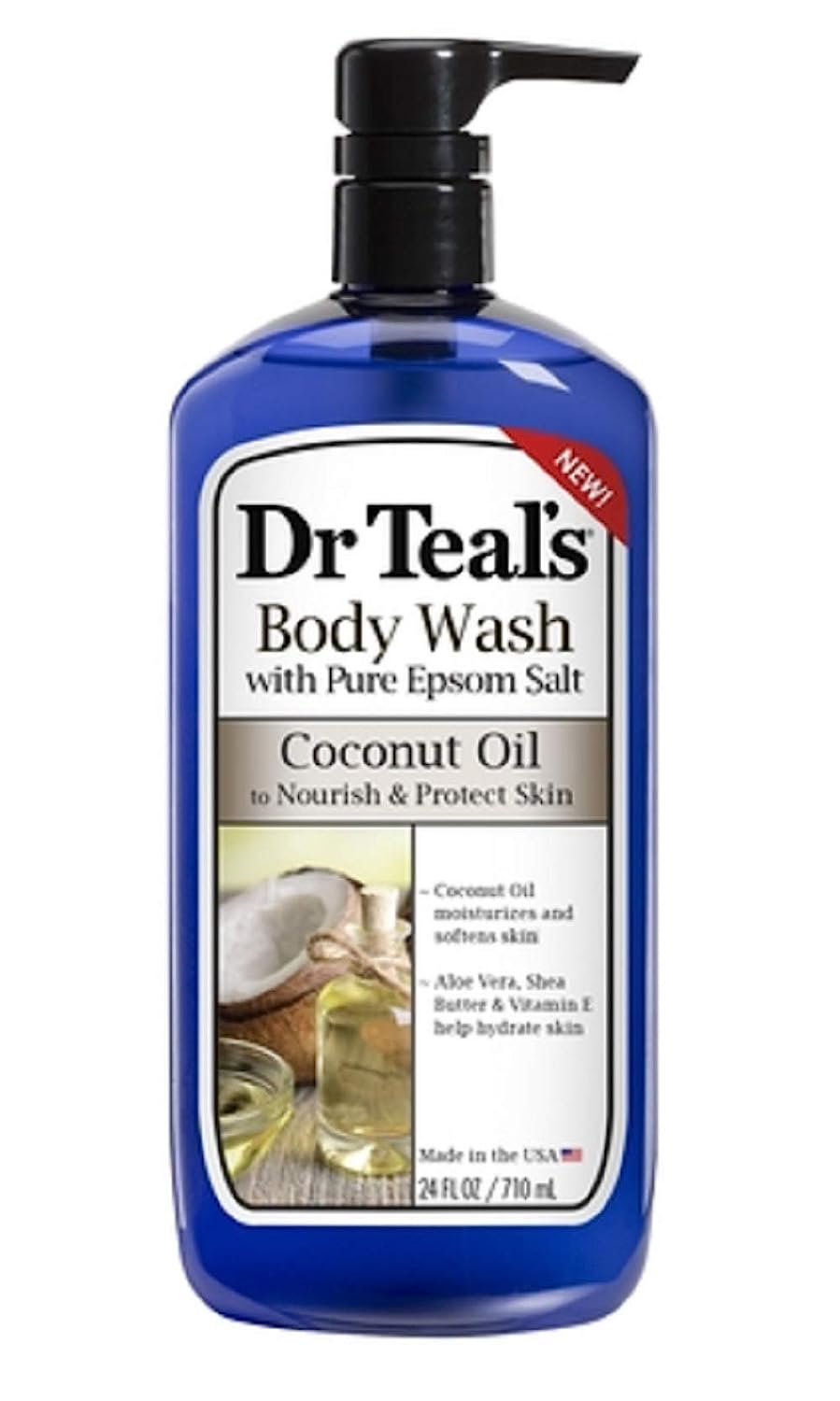 Dr Teal's Coconut Oil To Nourish & Protect Skin Body Wash (710ml) Dr Teal's