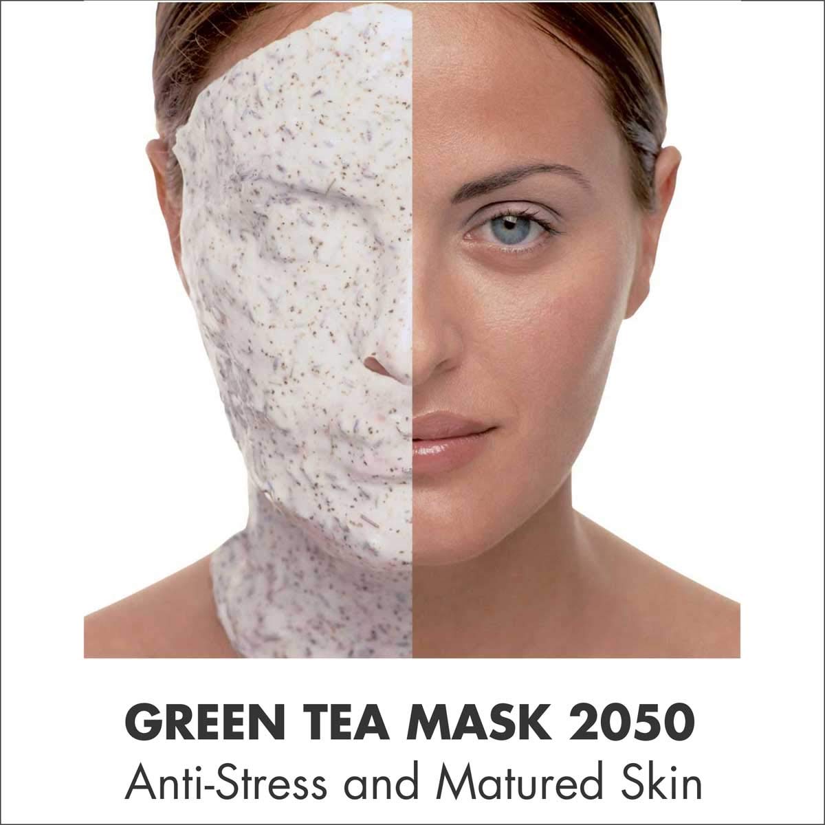 Casmara for Anti-Stress & Matured Skin Green Tea Mask 2050 (1gel & 1powder) Casmara