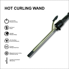 Torlen Professional Curling Iron CS-09 with Temp Controller and Extra Long Barrel Beautiful