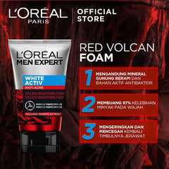L’Oreal Men Expert White Activ Valcano brightening foam (100 ml) Beautiful
