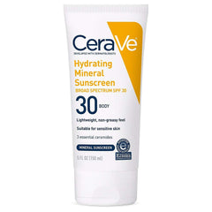 CeRave Hydrating Mineral Sunscreen SPF 30 Body Lotion (150ml) CeraVe