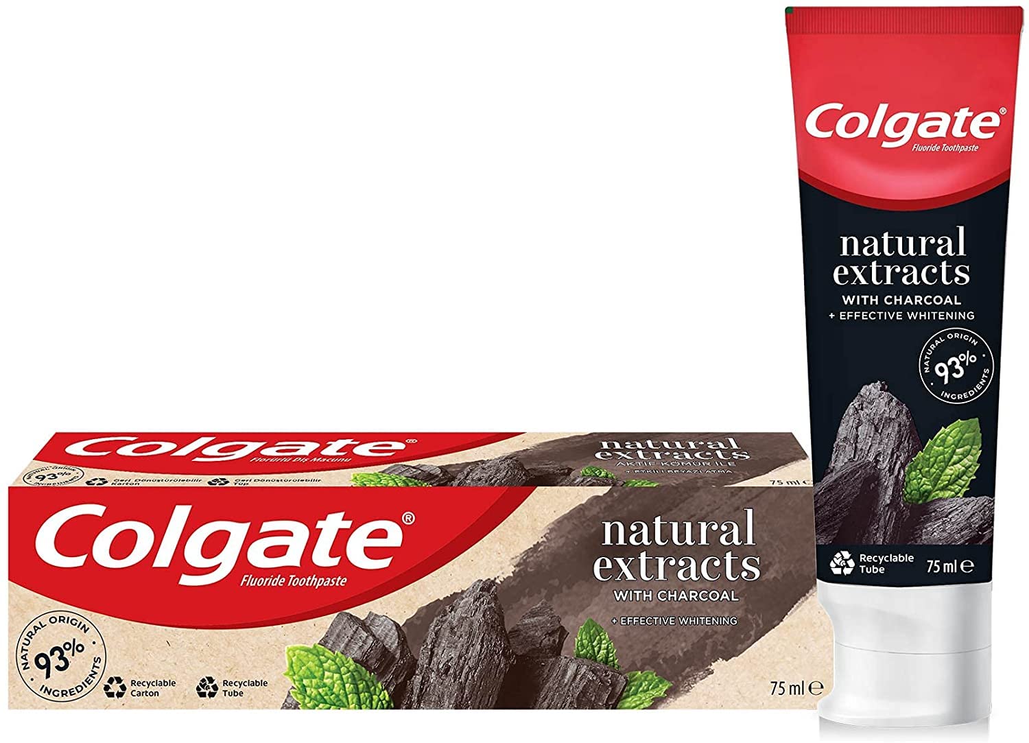 Colgate Natural Extracts Deep Clean with Activated Charcoal Toothpaste (75 ml) Colgate