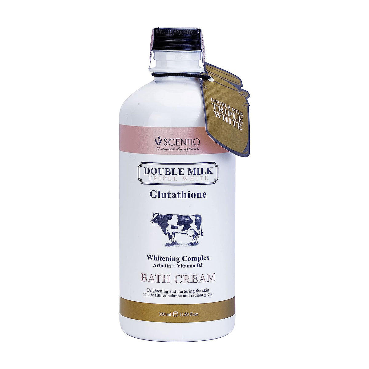 Scentio Organic Double Milk Triple Whitening Bath Cream (350ml) Scentio