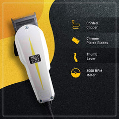 Wahl Super Taper New Corded Clipper Trimmer - White 08466-424 Wahl