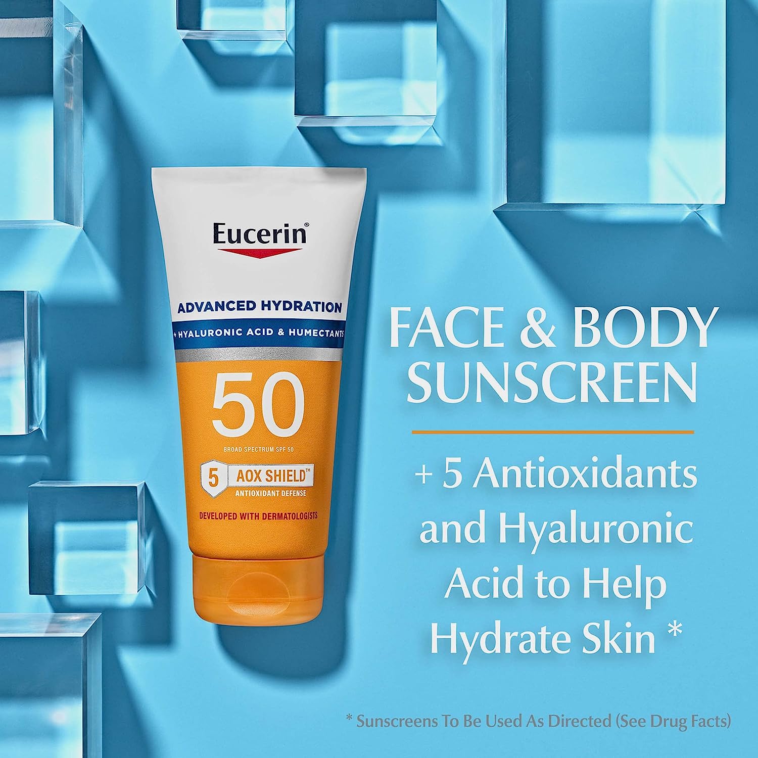 Eucerin Sun Advanced Hydration SPF 50 Sunscreen Lotion (150 ml) Beautiful