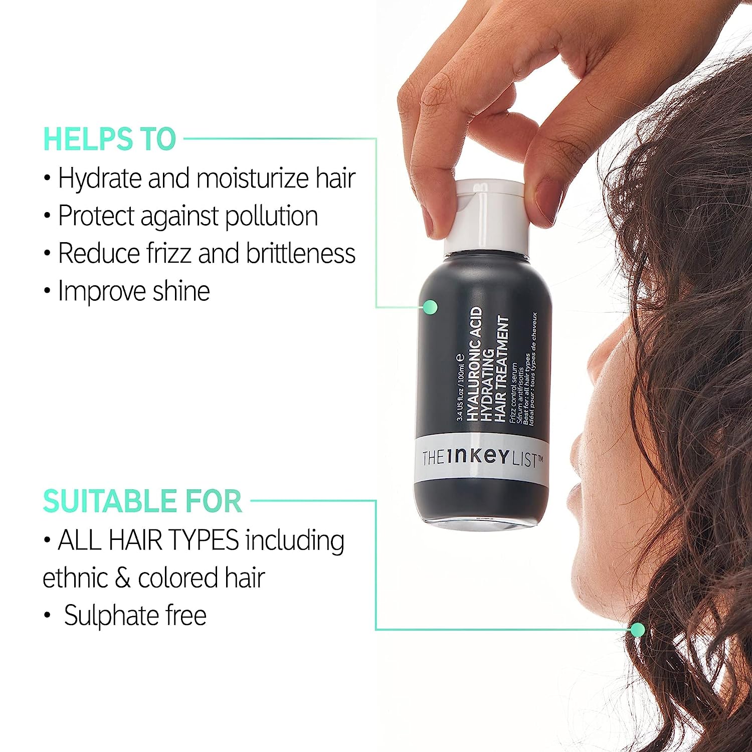 The Inkey Hyaluronic Acid Hydrating Hair Treatment (100 ml) Beautiful