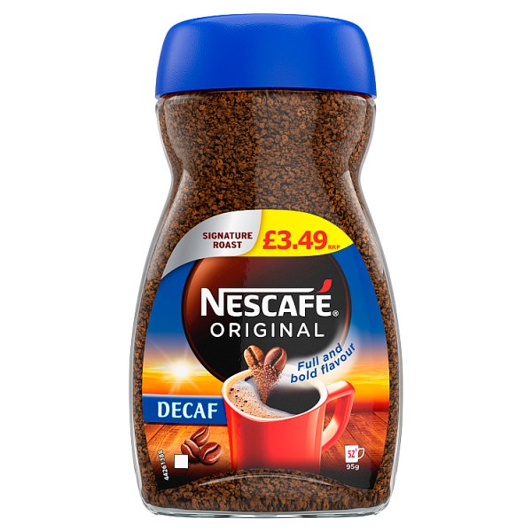 Nescafe Original Decaf Instant Coffee (95 g) Nescafe
