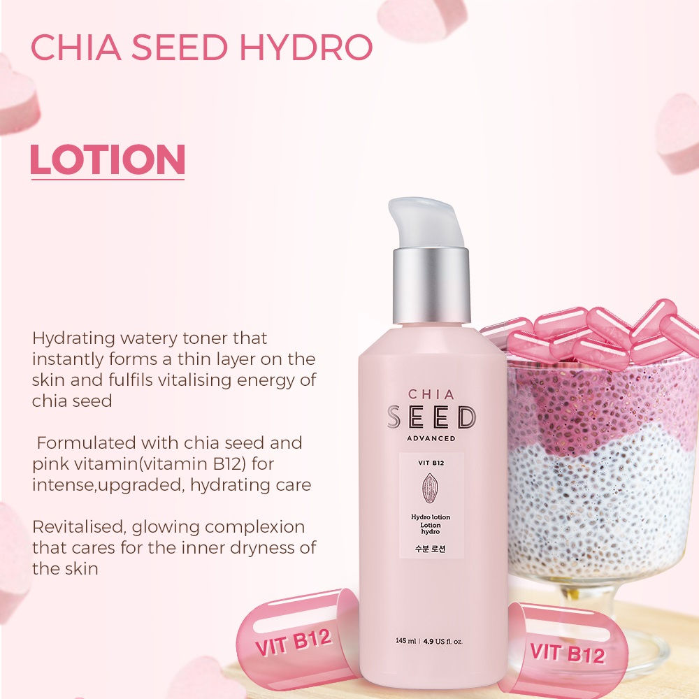The Face Shop Chia Seed VIT B12 Hydro Lotion (145ml) The Face Shop