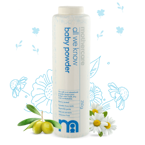 Mothercare All We Know Baby Powder -(250gm) Beautiful