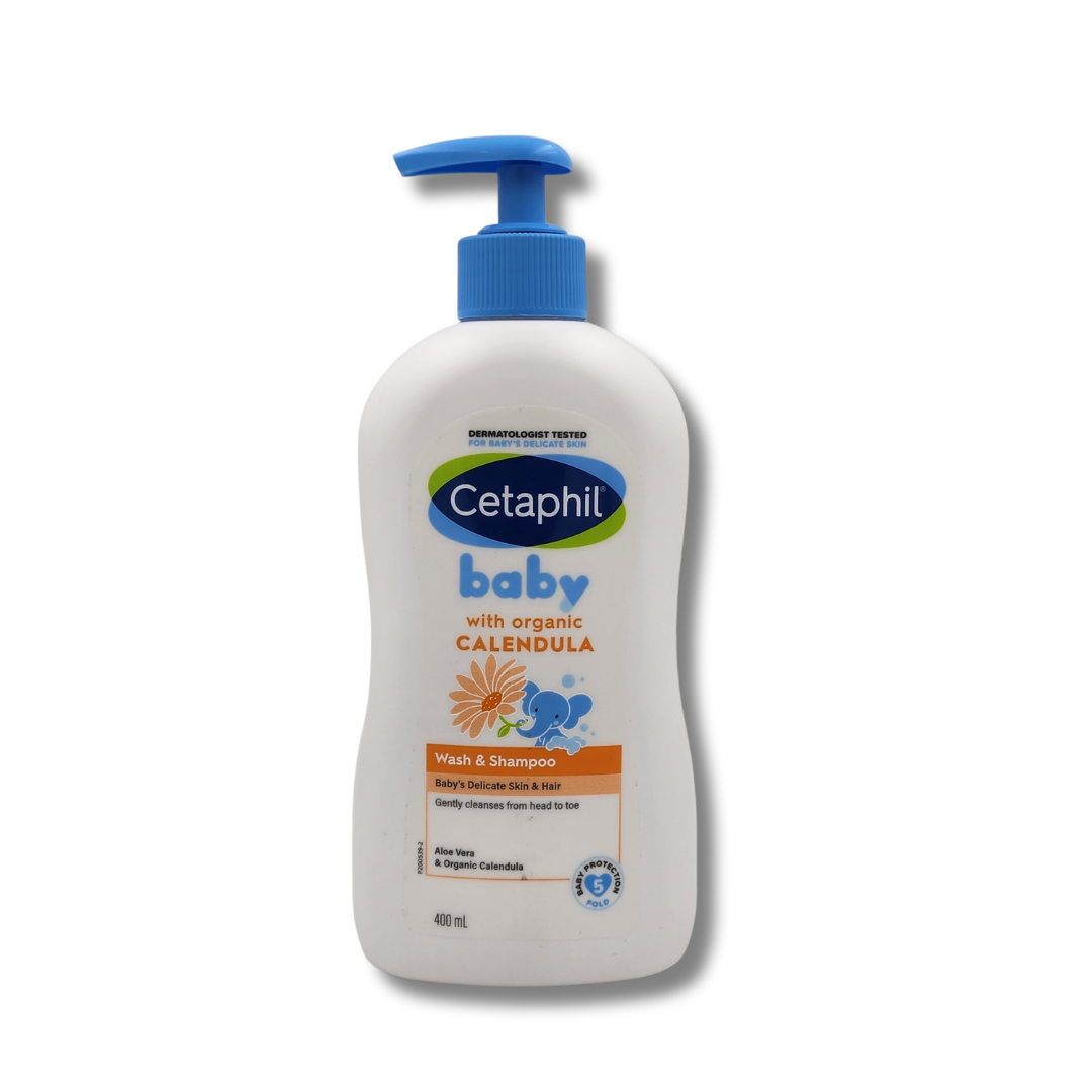 Cetaphil Baby Wash & Shampoo With Organic Calendula (400 ml) Cetaphil Baby