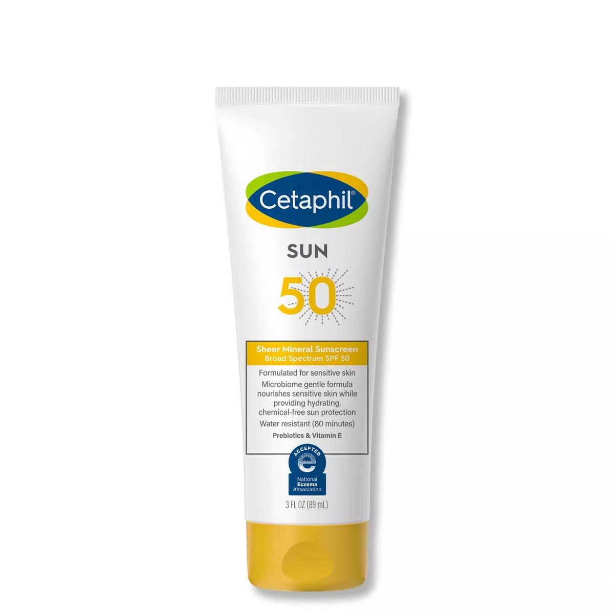 Cetaphil Sheer Mineral Sunscreen for Face & Body - SPF 50 (89ml) Cetaphil