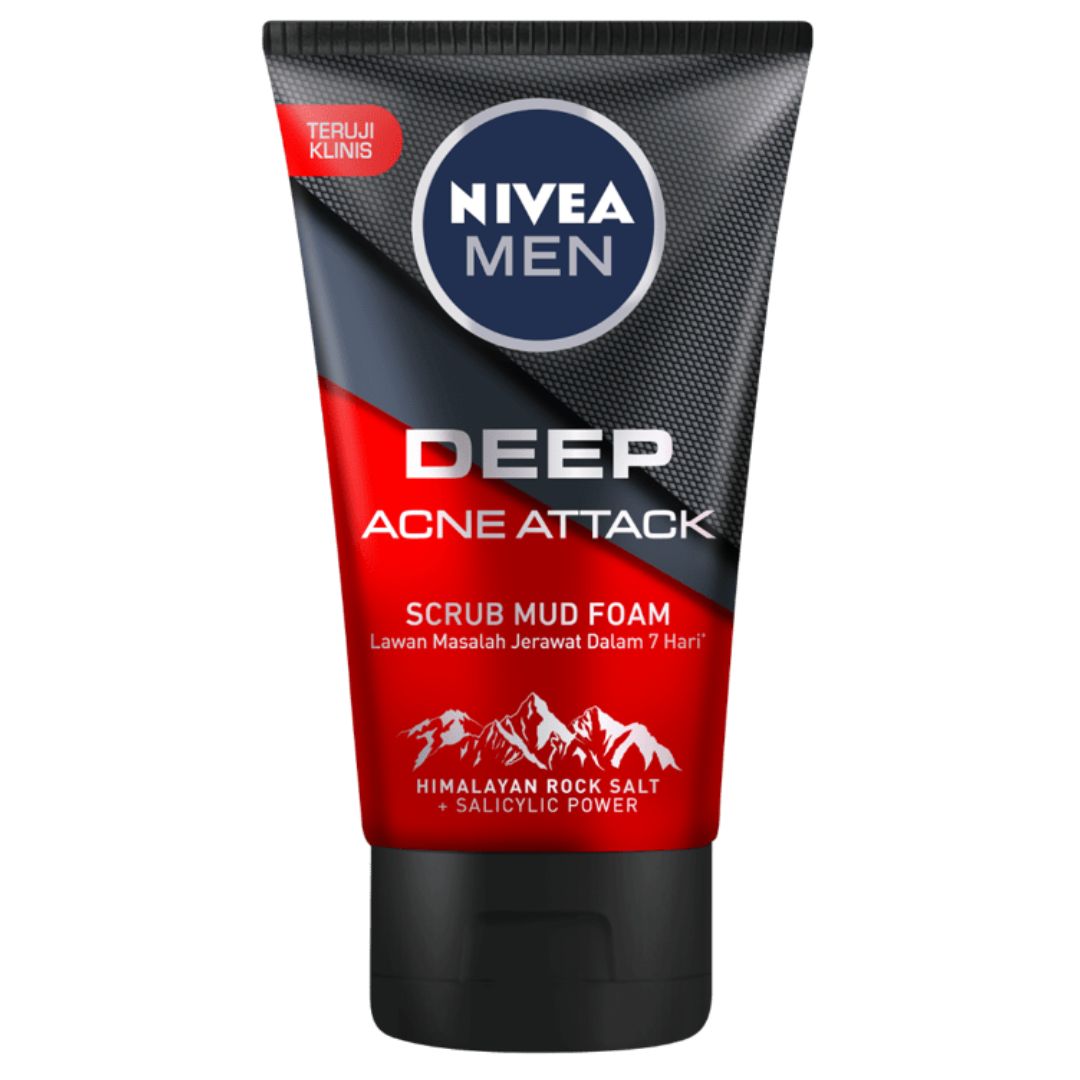 Nivea Men Deep Acne Attack Scrub (100 ml) Nivea