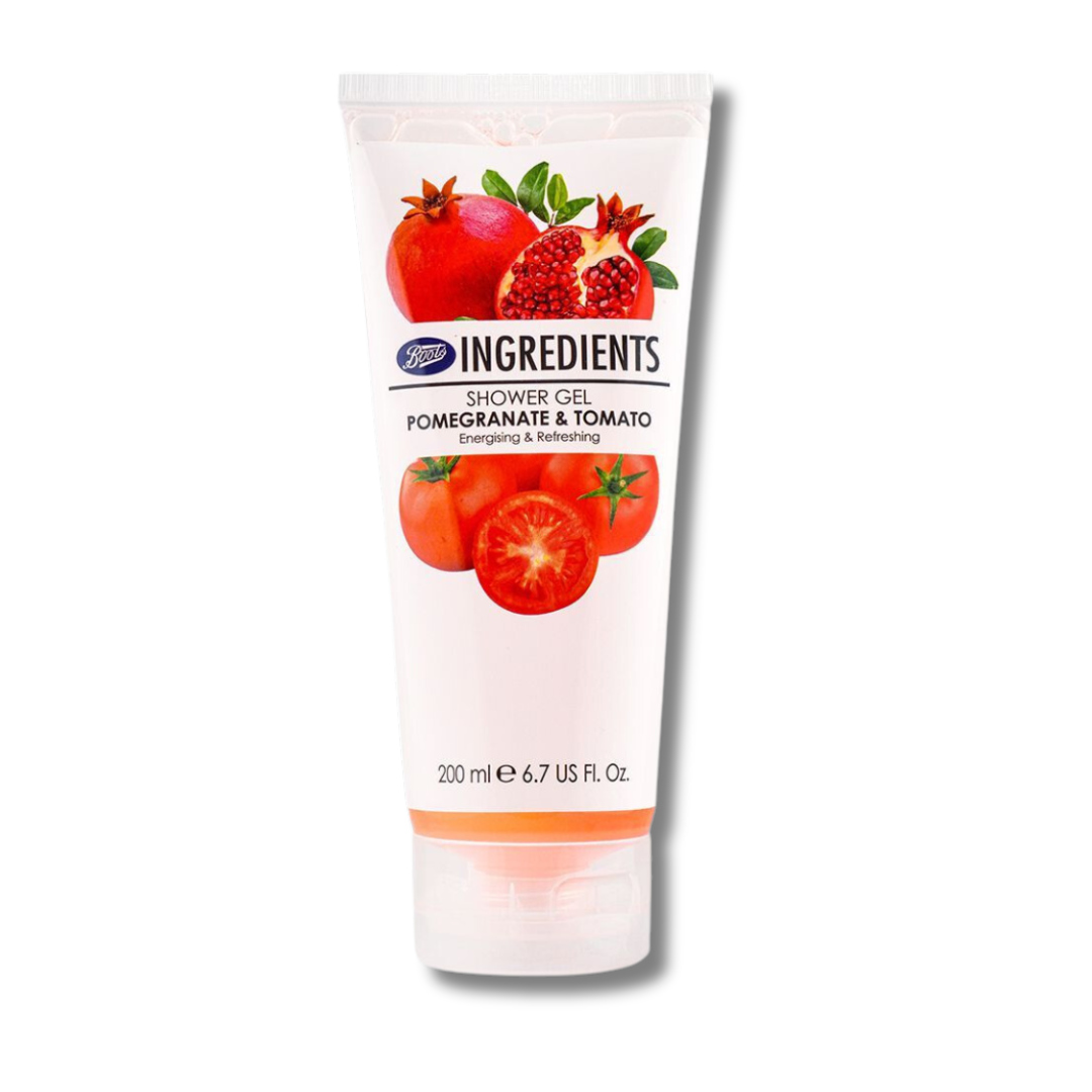 Boots Ingredients Pomegranate & Tomato Shower Gel (200ml) Boots