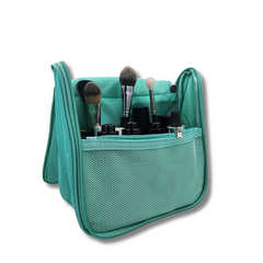 Green Color Makeup Pouch | Travel Pouch | Cosmetics Pouch | Makeup Kit Bag | 19*9*19 - Beautiful Beautiful