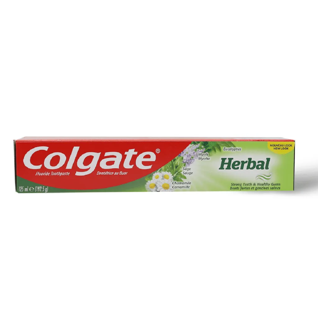 Colgate Fluoride Toothpaste Herbal With Chamomile, Sage, Myrrh, Eucalyptus (125ml) Colgate
