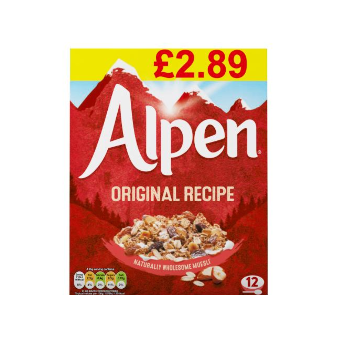 Alpen Original Recipe Naturally wholesome Muesli (550 g) alpen