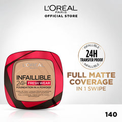 L'Oreal Paris Infallible 24H Fresh Wear Foundation in a Powder (9g) L'Oréal Paris Makeup