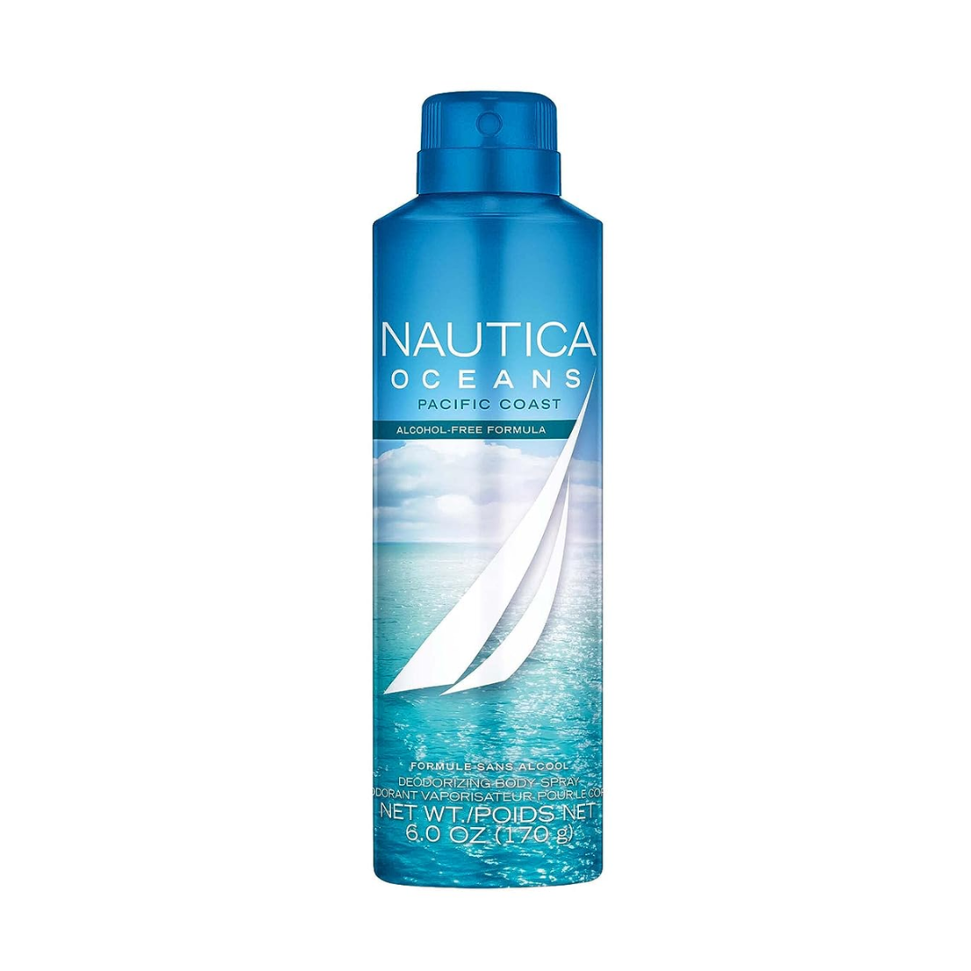 Nautica Oceans Pacific Coast Deodorizing Body Spray (170g) Beautiful