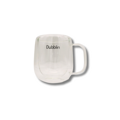 Dubblin Boon Double Wall Glass Tea Coffee Mug (300ml) Dubblin