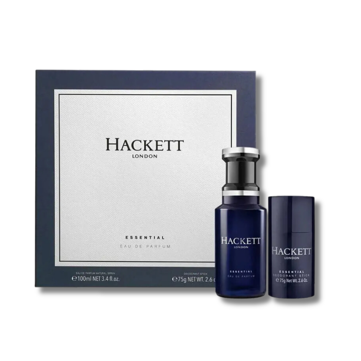 Hackett London Essential Eau De Parfum Gift Set (100ml+75g) Hackett