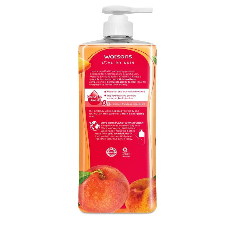 Watsons Peach Body Wash Gel (1000 ml) watsons