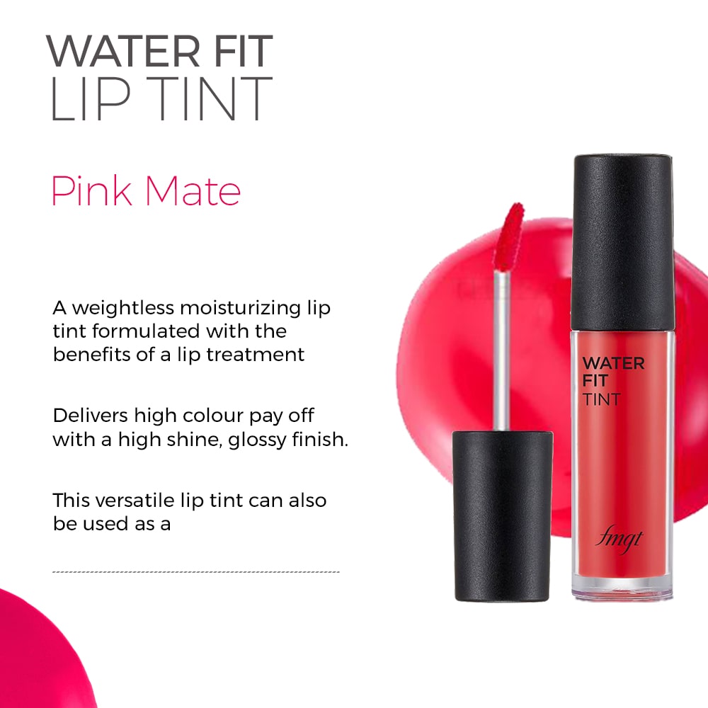 The Face Shop Water Fit Lip Tint Ex - 02 Pink Mate (5 gm) The Face Shop