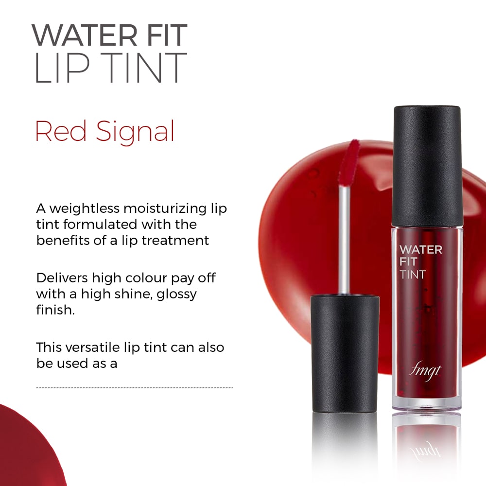 The Face Shop Water Fit Lip Tint Ex - 04 Red Singnal (5 gm) The Face Shop