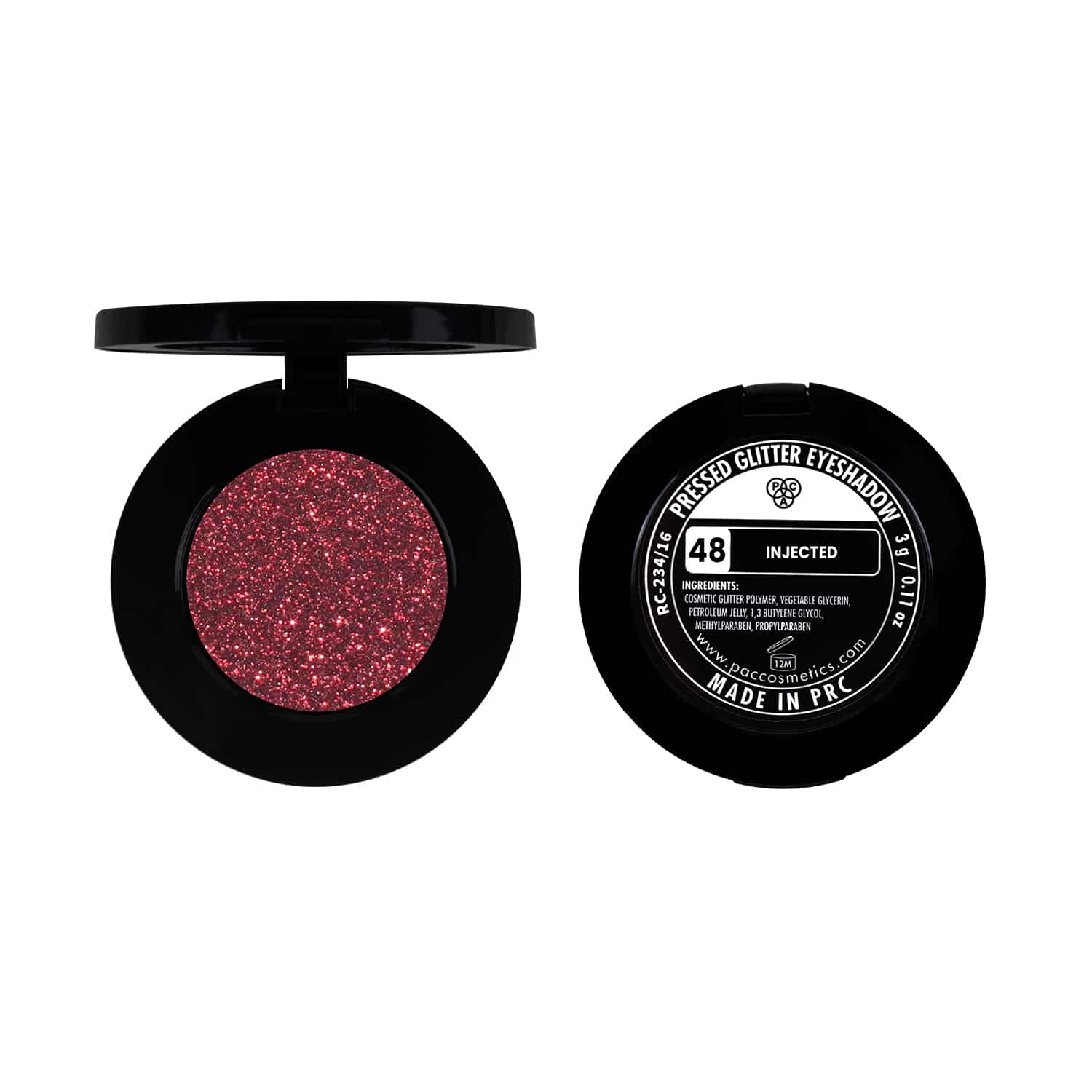 PAC Pressed Glitter Eyeshadow - 48 (Injected) PAC