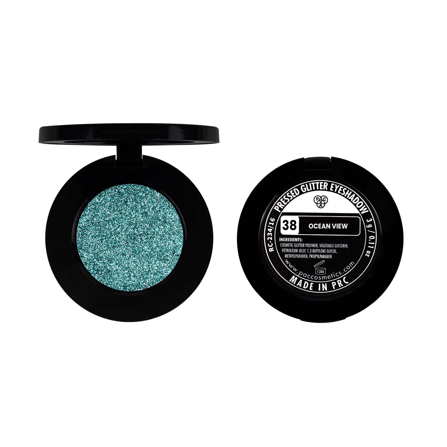 PAC Pressed Glitter Eyeshadow - 38 (Ocean View) PAC