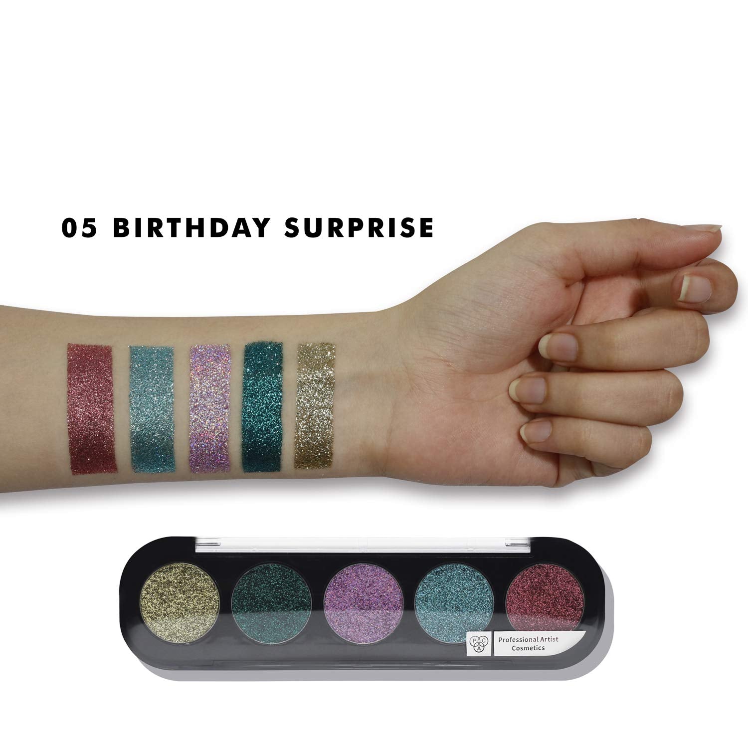 PAC Glitter Eyeshadow X5 - 05 (Birthday Surprise) PAC