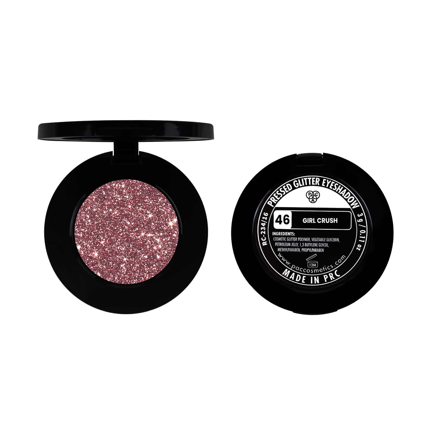 PAC Pressed Glitter Eyeshadow - 46 (Girl Crush) PAC