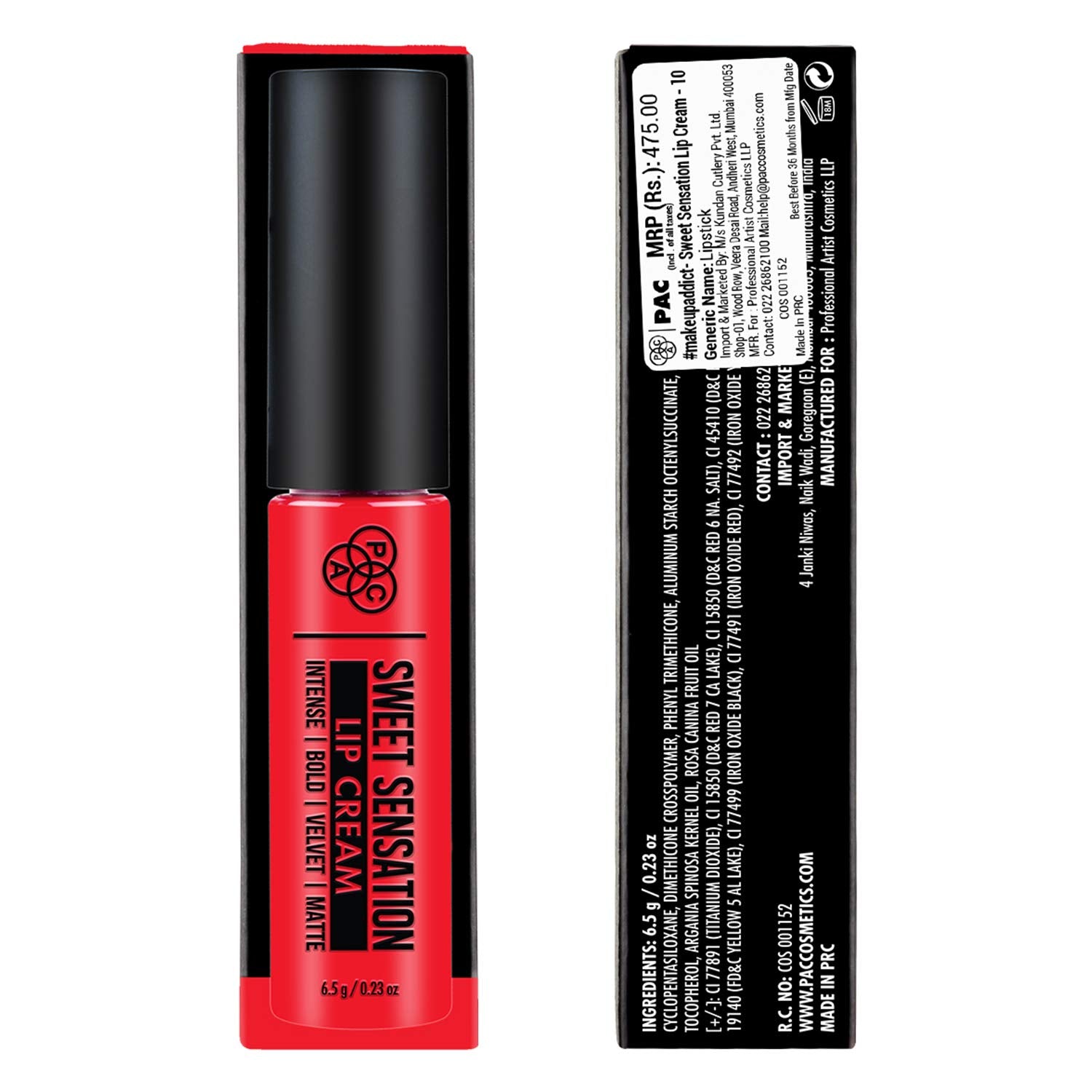 PAC Sweet Sensation Lip Cream - 10 #makeupaddict PAC