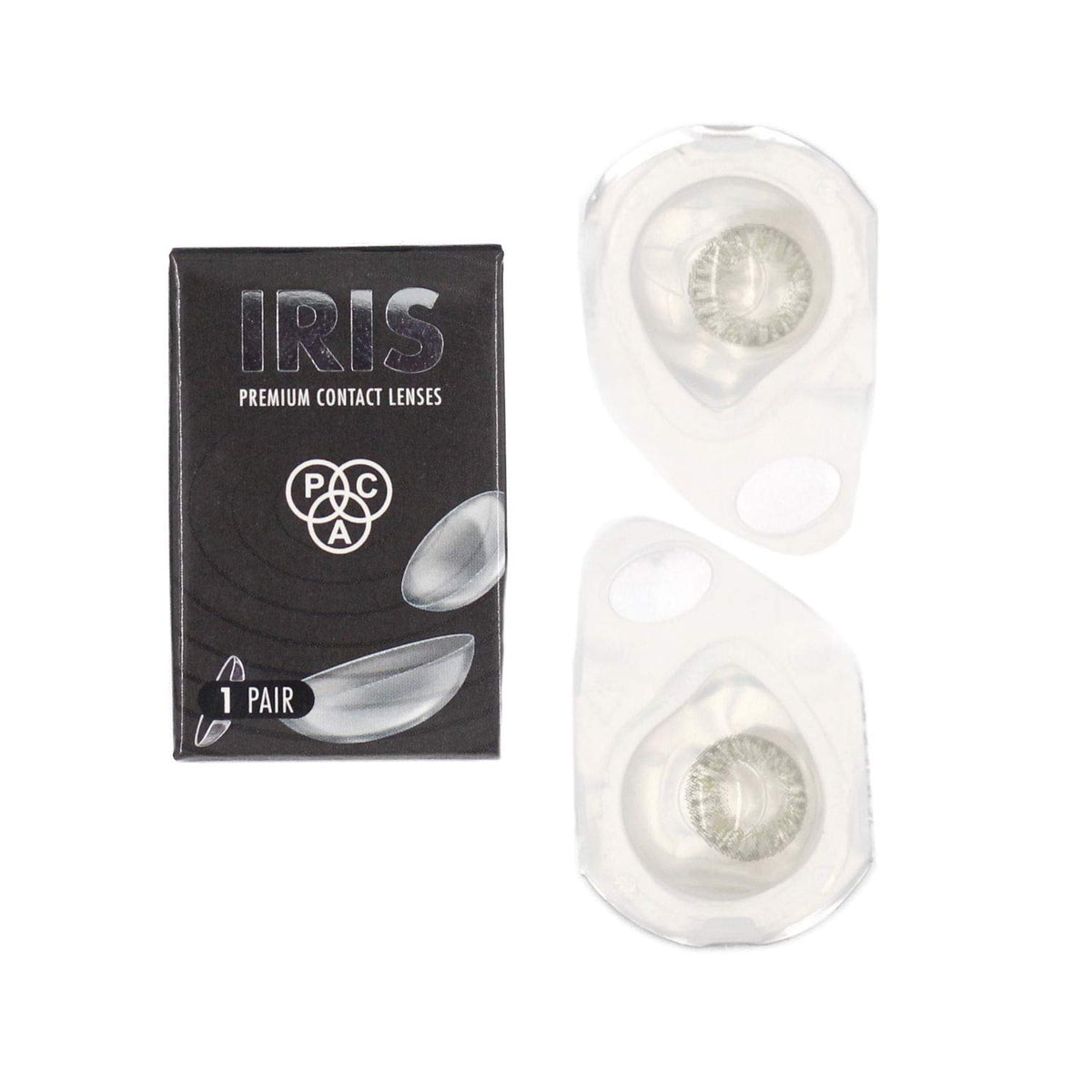 PAC IRIS Contact Lenses - Grey (1 Pair) PAC