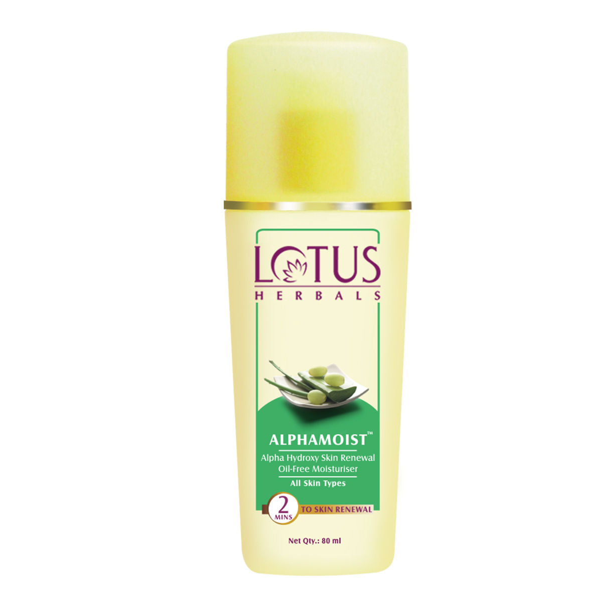 Lotus Herbal Alphamoist Alpha Hydroxy Skin Renewal Oil Free Moisturiser (80 ml) Lotus Herbals