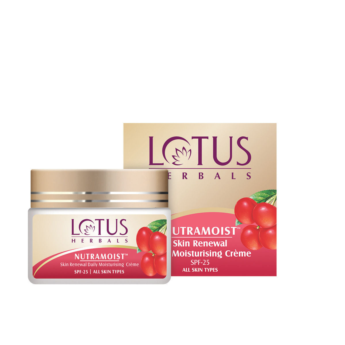 Lotus Herbal Nutramoist Skin Renewal Daily Moisturising Creme SPF-25 (50 g) Lotus Herbals