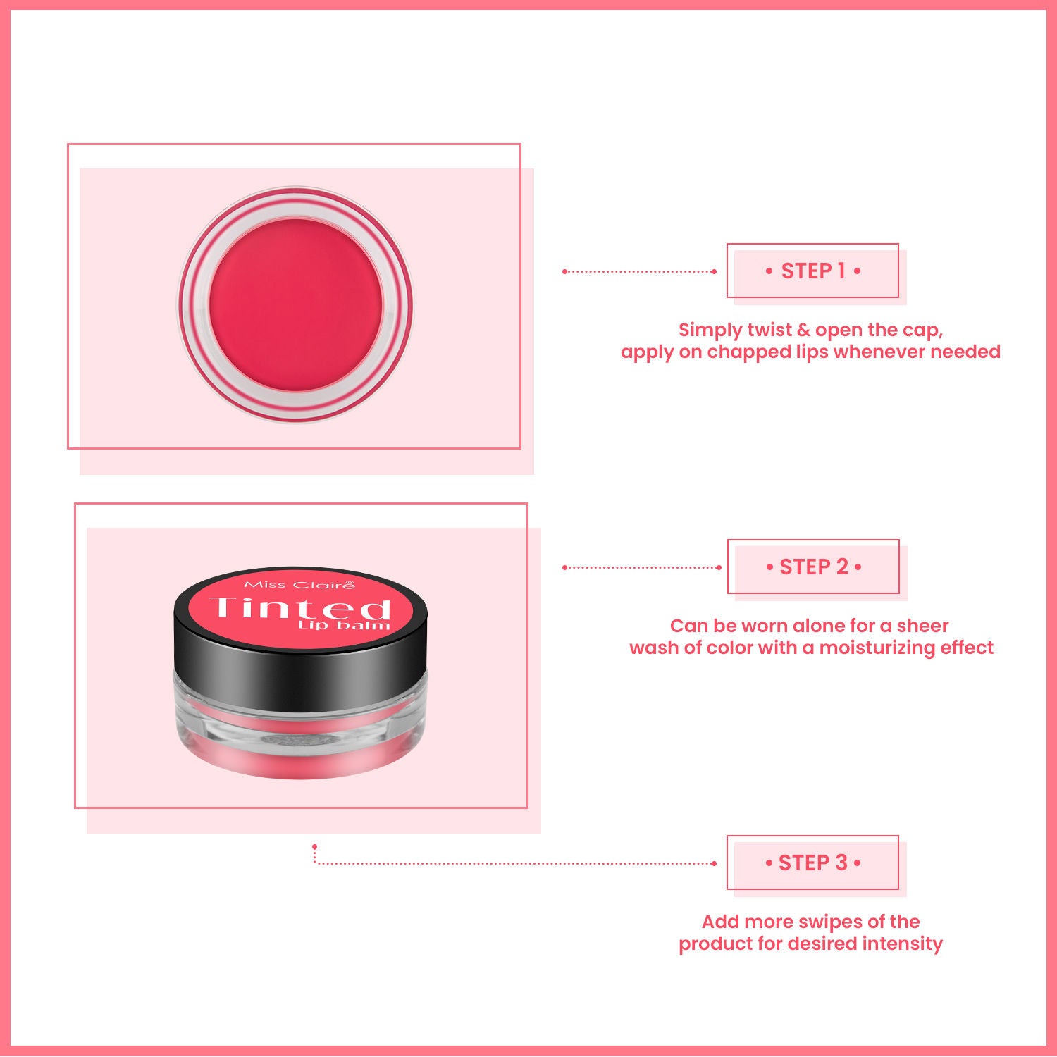 Miss Claire Tinted Lip Balm - 04 (3g) Miss Claire