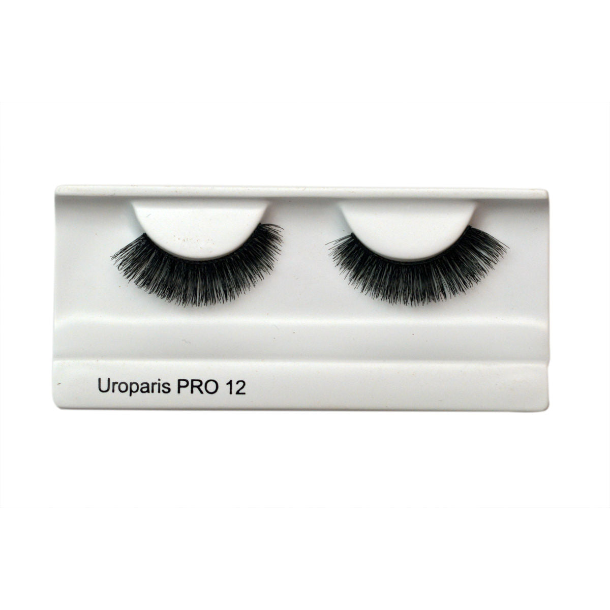 Uroparis Human Hair 3 D Eyelashes Pro12 Black (1 pair) Uroparis