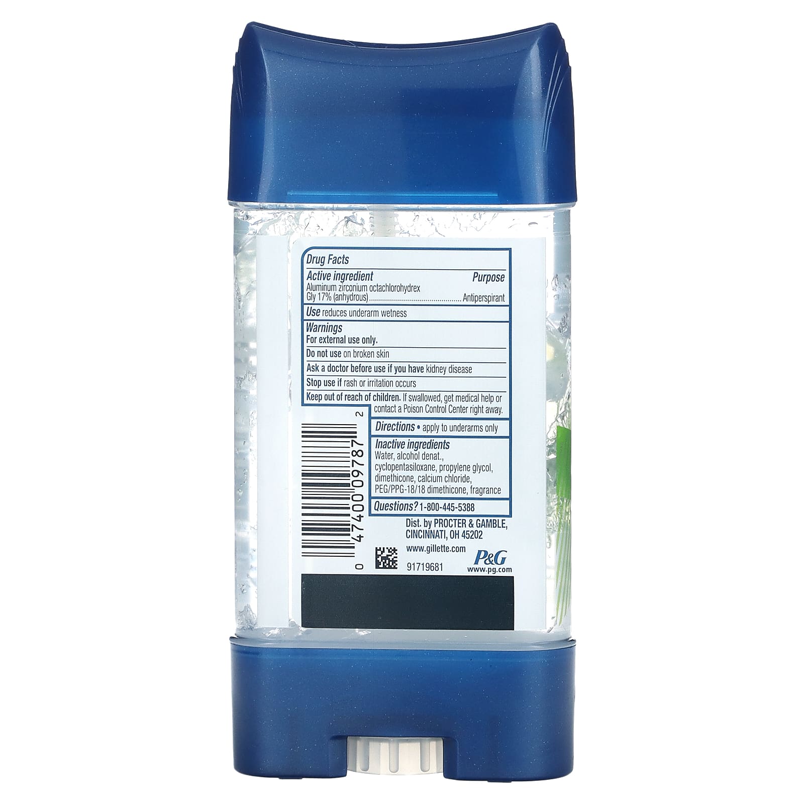 Gillette Antiperspirant Deodorant Gel (107 g) Gillette